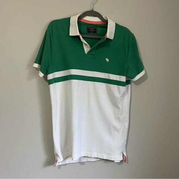Preppy Abercrombie&Fitch polo men’s shirt medium Y2K - Picture 1 of 11